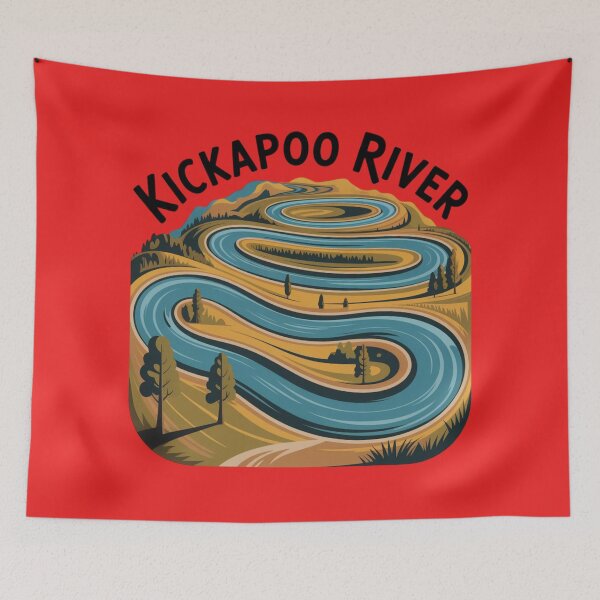 Item preview, Kickapoo river - nature experiences in Wisconsin designed and sold by DamioPolArt.