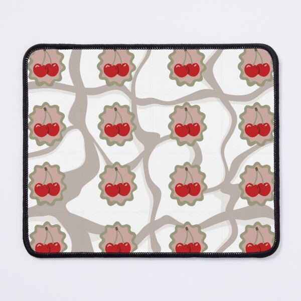 Item preview, Retro Cherry Pattern – Cute Vintage Fruit Ribbon Aesthetic designed and sold by Barelythere2324.