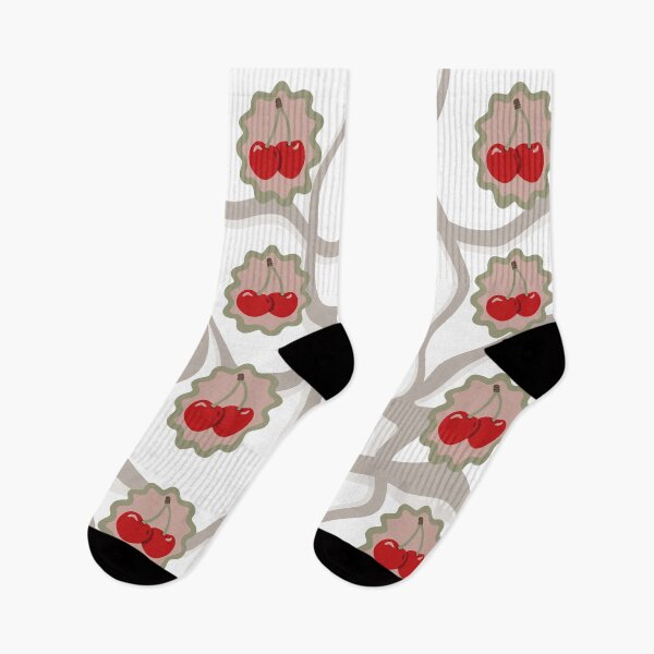 Item preview, Retro Cherry Pattern – Cute Vintage Fruit Ribbon Aesthetic designed and sold by Barelythere2324.