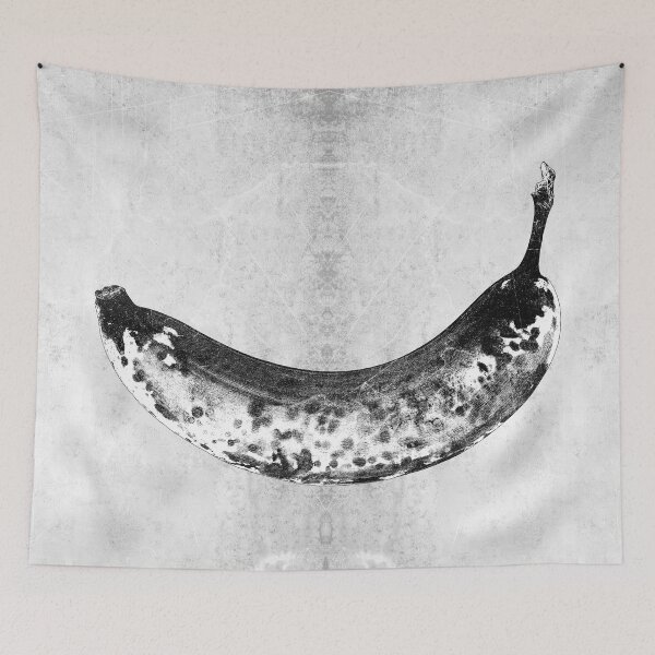 Item preview, Spoiled Banana Dark Food Decay Memento Mori Art designed and sold by Ghoul Enterprises.