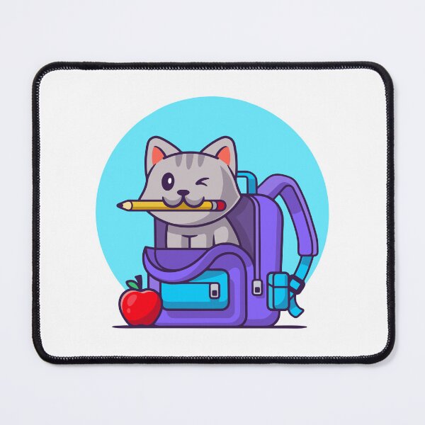 Item preview, Cute Cat Back To School designed and sold by Christi W 	 Witherspoon.