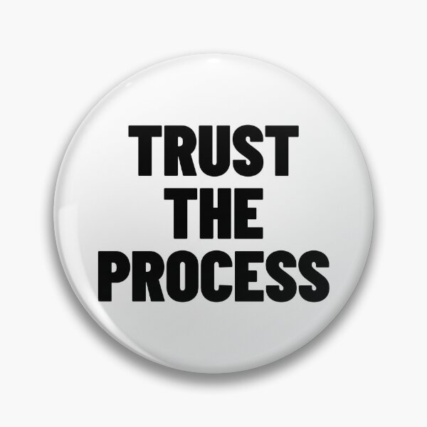 Item preview, Trust The Process - Motivational Investment & Hustle Quote designed and sold by MotionBanana Art.