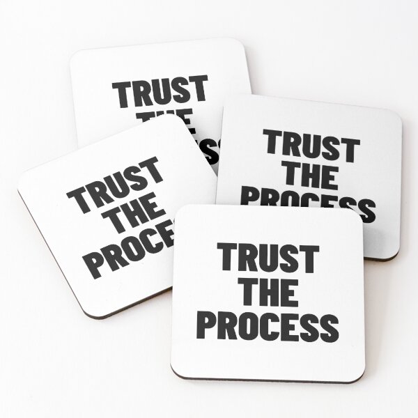 Item preview, Trust The Process - Motivational Investment & Hustle Quote designed and sold by MotionBanana Art.