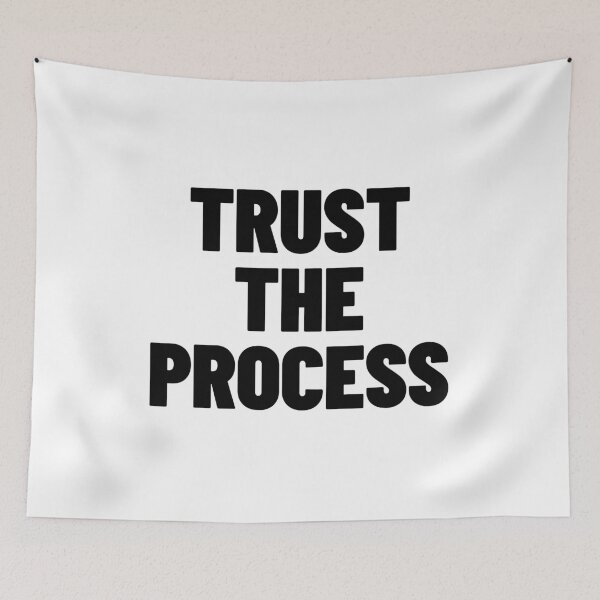 Item preview, Trust The Process - Motivational Investment & Hustle Quote designed and sold by MotionBanana Art.
