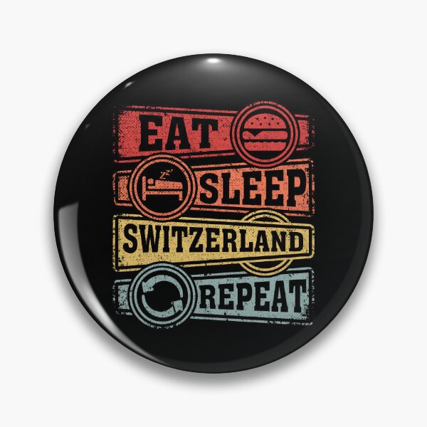 Item preview, Eat Sleep Switzerland Repeat designed and sold by GabbyKash.