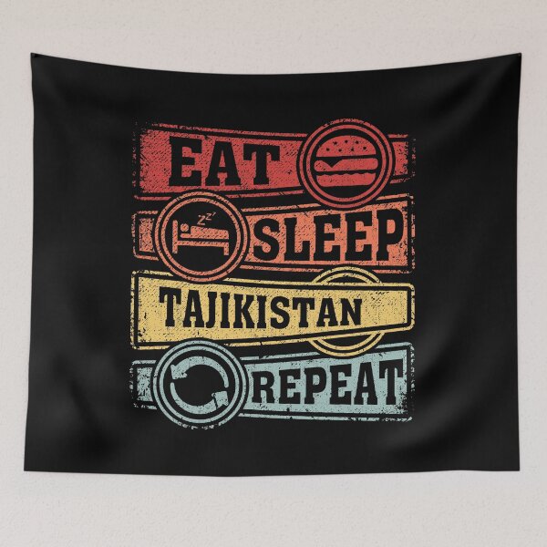 Item preview, Eat Sleep Tajikistan Repeat designed and sold by GabbyKash.