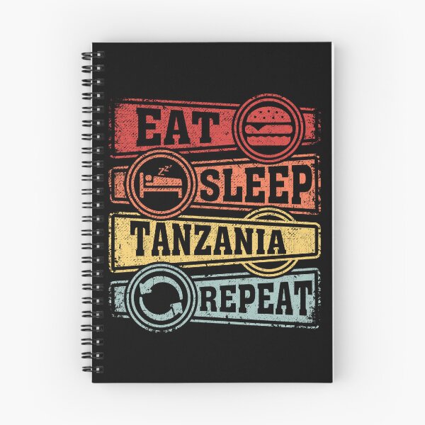 Item preview, Eat Sleep Tanzania Repeat designed and sold by GabbyKash.