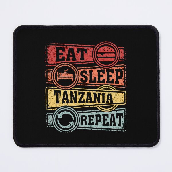 Item preview, Eat Sleep Tanzania Repeat designed and sold by GabbyKash.