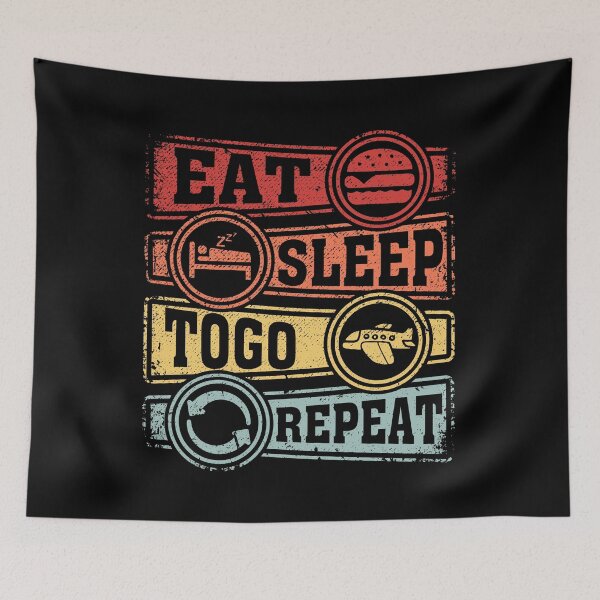 Item preview, Eat Sleep Togo Repeat designed and sold by GabbyKash.