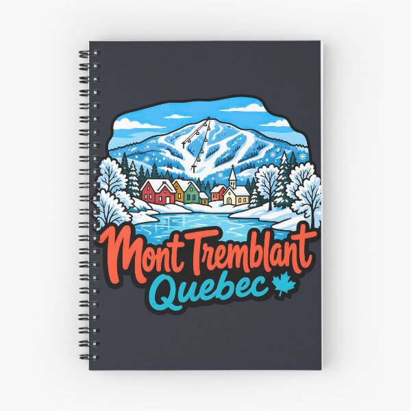 Item preview, Mont Tremblant Quebec Canada Skiing Snowboarding Cute Landscape designed and sold by HowToCanadian.
