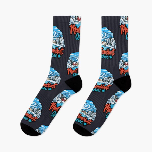 Item preview, Mont Tremblant Quebec Canada Skiing Snowboarding Cute Landscape designed and sold by HowToCanadian.
