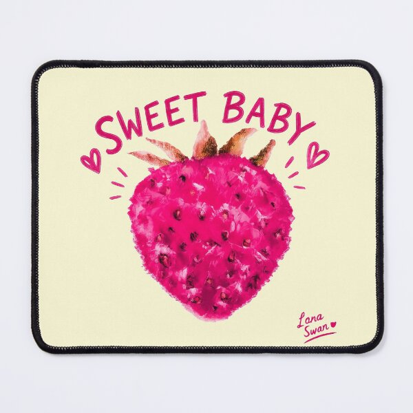 Item preview, PINK SWEET BABY | Strawberry Pop Design | Cute Girly Summer Art designed and sold by BlueberrySwan.