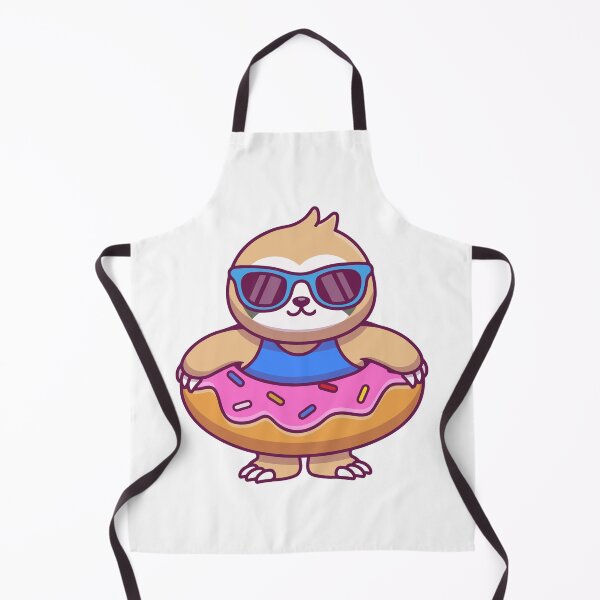 Item preview, Cool Summer Sloth with Donut Float designed and sold by Christi W Witherspoon.