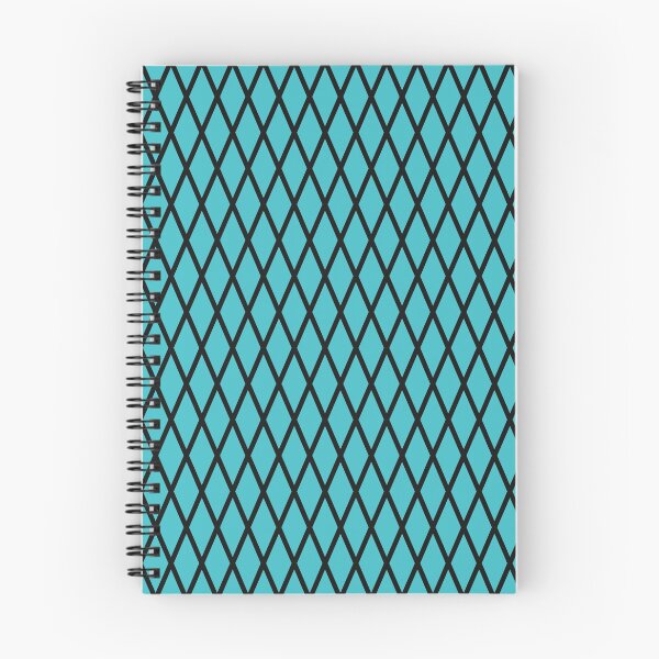 Item preview, Turquoise And Black Lattice Pattern designed and sold by pattern-archive.