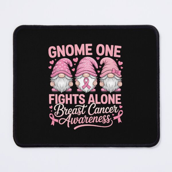 Item preview, Gnome One Fights Alone Pink Breast Cancer Awareness designed and sold by SapfireStuArt.