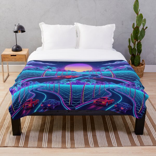 Item preview, Retro 80s Synthwave Neon Highway Drive designed and sold by Quiet life.