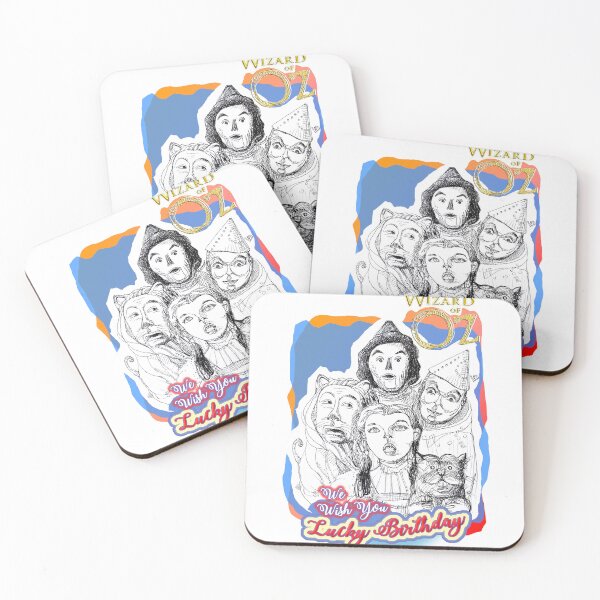 Item preview, Lucky Birthday From Wizard of OZ Characters (Ink Drawing by ACCI) designed and sold by VanyssaGraphics.
