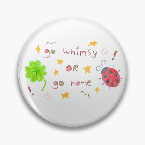 Item preview, Go Whimsy or Go Home | Whimsical Doodle Cottagecore Juminocore Heisei Retro Crayon Print designed and sold by oddcosmik.