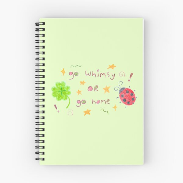 Item preview, Go Whimsy or Go Home | Whimsical Doodle Cottagecore Juminocore Heisei Retro Crayon Print designed and sold by oddcosmik.
