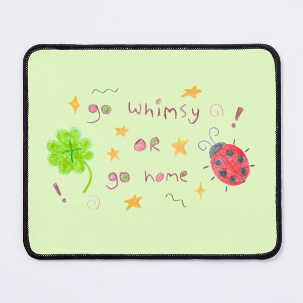 Item preview, Go Whimsy or Go Home | Whimsical Doodle Cottagecore Juminocore Heisei Retro Crayon Print designed and sold by oddcosmik.