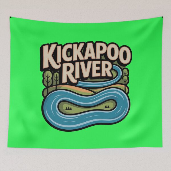 Item preview, Kickapoo river - relaxing adventures in Wisconsin designed and sold by DamioPolArt.