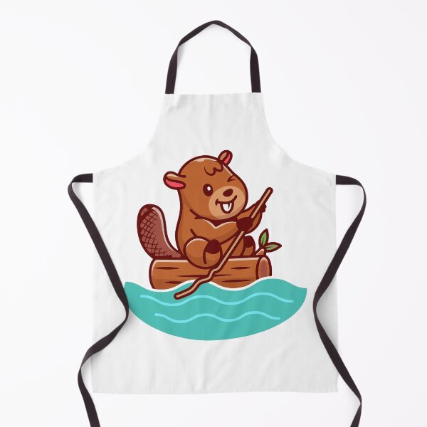 Item preview, Cute Beaver Paddling on Log designed and sold by Christi W Witherspoon.