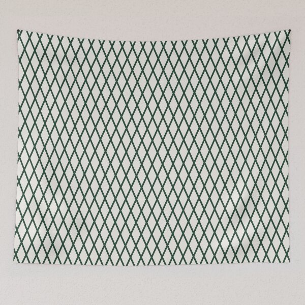 Item preview, Cream And Green Lattice Pattern designed and sold by pattern-archive.