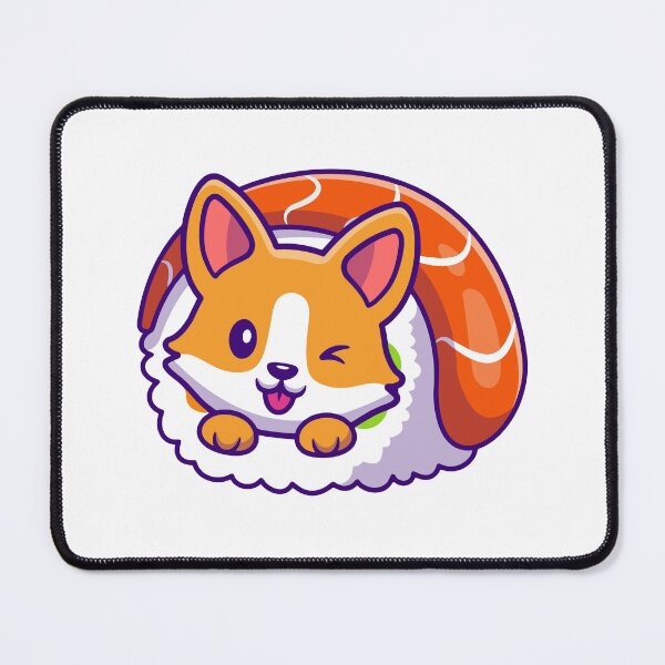 Item preview, Cute Corgi Salmon Sushi Roll Kawaii Anime Dog designed and sold by Christi W Witherspoon.
