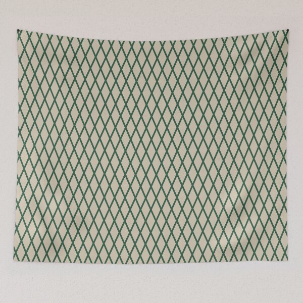 Item preview, Sand And Green Lattice Pattern designed and sold by pattern-archive.