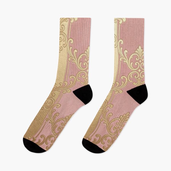 Item preview, Matte Pink Ombre & Shimmer Gold Striped Baroque designed and sold by DesignsByPrnces.