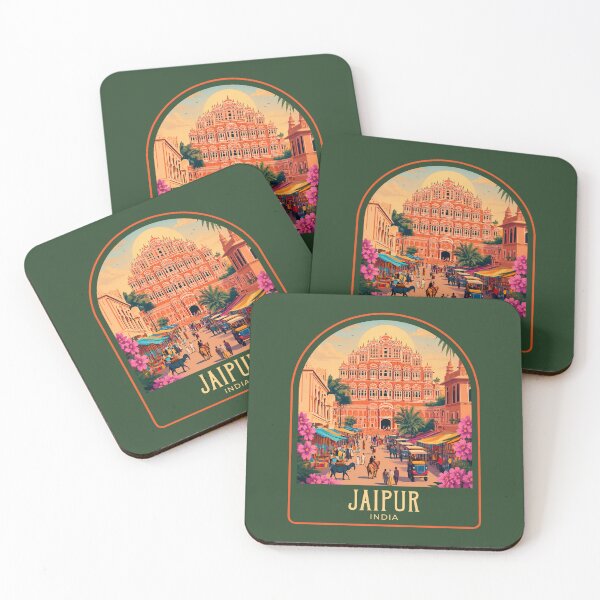 Item preview, Jaipur Vintage Travel Illustration designed and sold by HomeLivingCo.