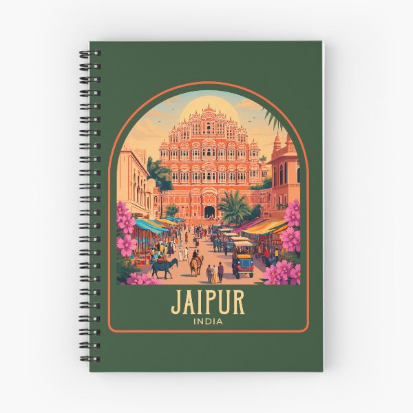 Item preview, Jaipur Vintage Travel Illustration designed and sold by HomeLivingCo.