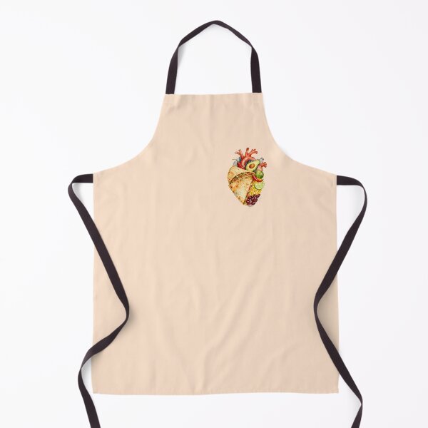 Item preview, Watercolor Mexican Food Anatomical Heart | Taco & Chili Anatomy Art designed and sold by MariPon.