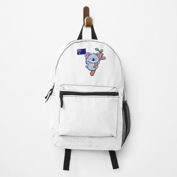 Item preview, Cute Koala Bear Climbing Tree Waving Australian Flag designed and sold by Christi W 	 Witherspoon.