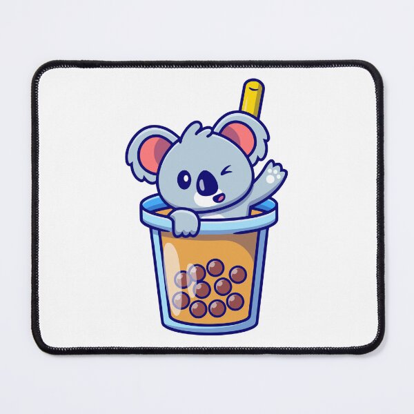 Item preview, Cute Koala Bear Drinking Boba Milk Bubble Tea designed and sold by Christi W Witherspoon.
