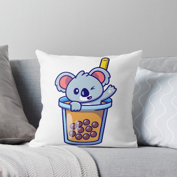 Item preview, Cute Koala Bear Drinking Boba Milk Bubble Tea designed and sold by Christi W 	 Witherspoon.