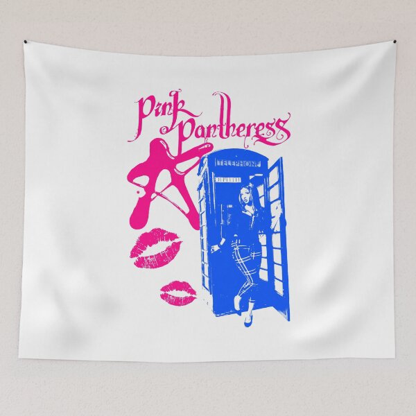 Item preview, Blue & Pink Silhouette Pop Girl Singer designed and sold by GlamRetro.