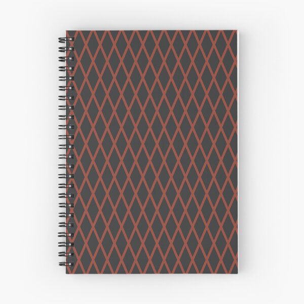 Item preview, Charcoal And Rust Lattice Pattern designed and sold by pattern-archive.