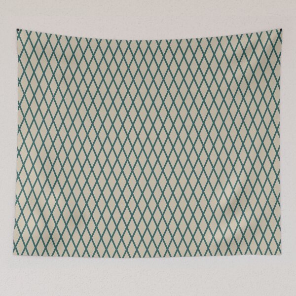 Item preview, Beige And Teal Lattice Pattern designed and sold by pattern-archive.