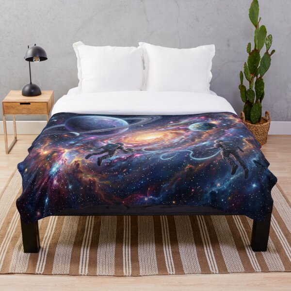 Item preview, Deep Space Cosmic Journey Floating Astronauts designed and sold by Quiet life.