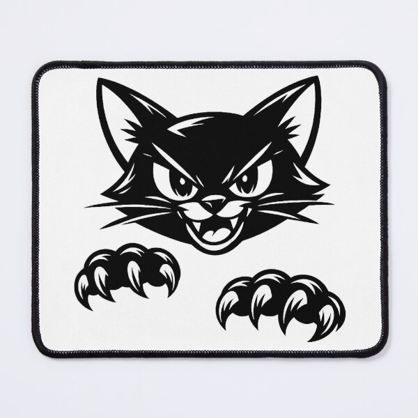 Item preview, Angry Black Cat Claws - Edgy Tribal Halloween Kitten Vector designed and sold by myforestfog.
