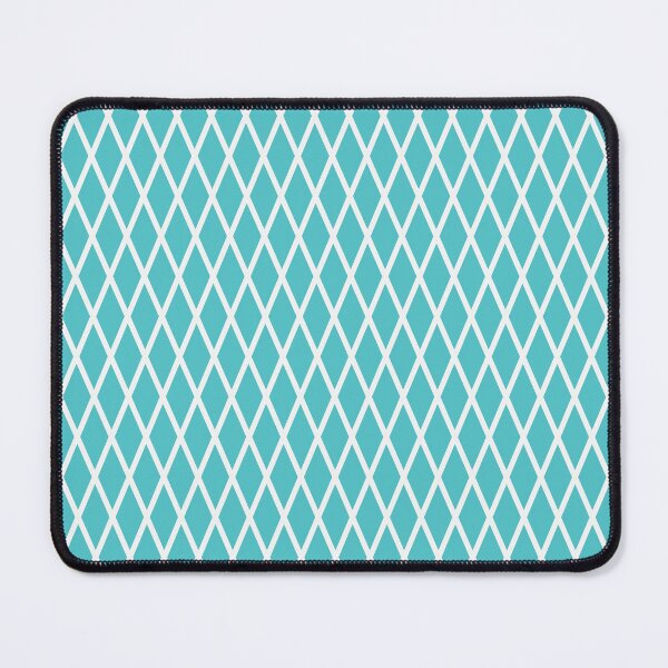 Item preview, Aqua And White Lattice Pattern designed and sold by pattern-archive.