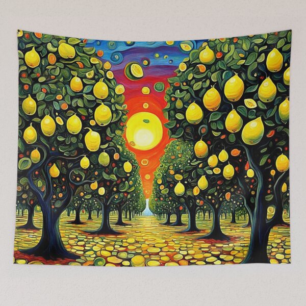 Item preview, Lemon Orchard at sunset designed and sold by George Hutton Hunter.