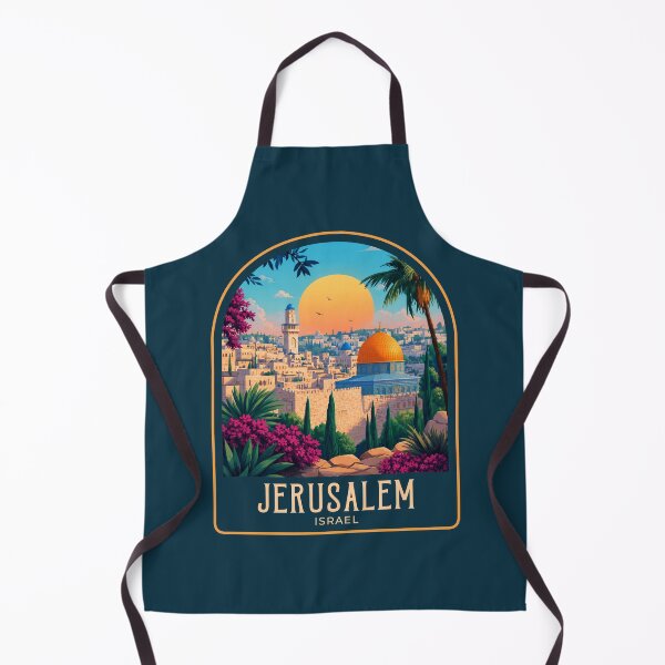 Item preview, Jerusalem Vintage Travel Illustration designed and sold by HomeLivingCo.