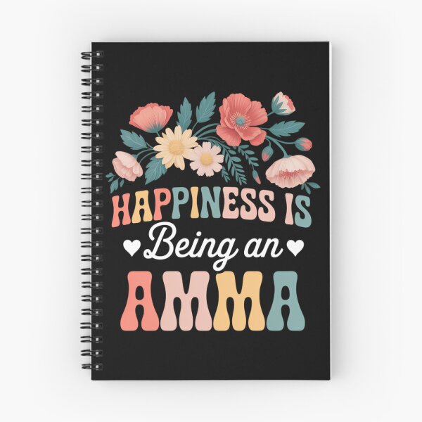 Item preview, Happiness is Being an Amma Floral Amma Mother's Day designed and sold by SapfireStuArt.
