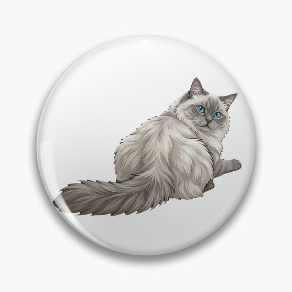 Item preview, Ragdoll Cat Mood #05: Over‑the‑Shoulder Look designed and sold by Quiet Joy Studio.