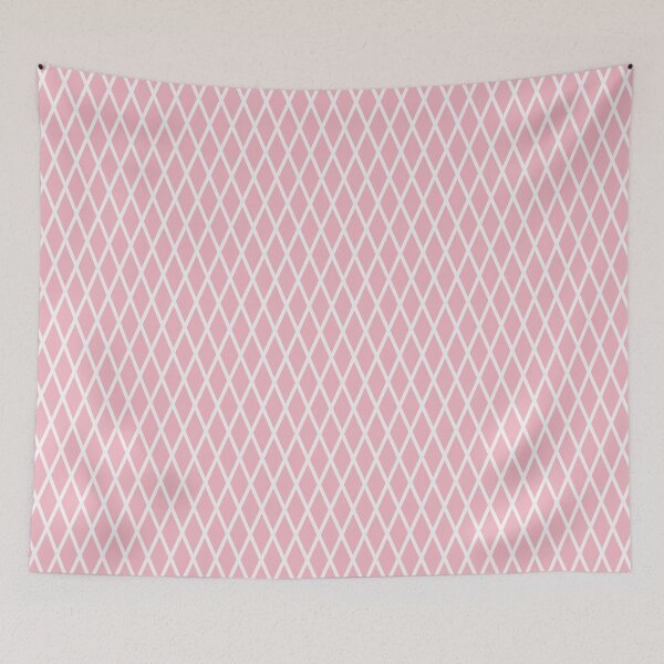 Item preview, Blush And White Lattice Pattern designed and sold by pattern-archive.