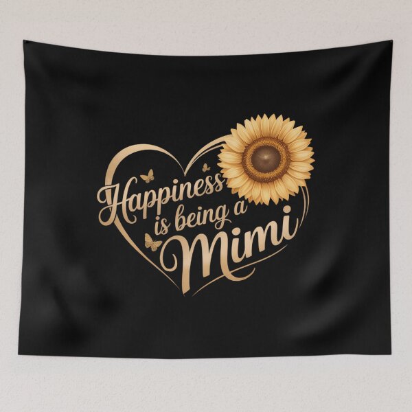 Item preview, Happiness is Being A Mimi Grandma Sunflower Mother's Day designed and sold by SapfireStuArt.