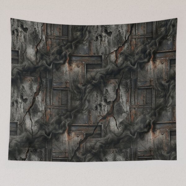 Item preview, Industrial Rusted Metal Plate Textures with Smoke designed and sold by Natural life.