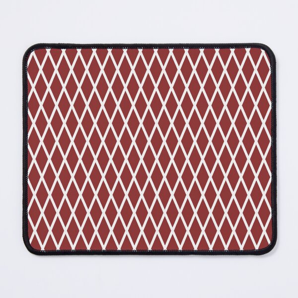 Item preview, Brick Red And White Lattice Pattern designed and sold by pattern-archive.